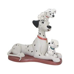 Walt Disney Classic Collection WDCC 101 Dalmatians "Proud Pongo", Pepper & Penny